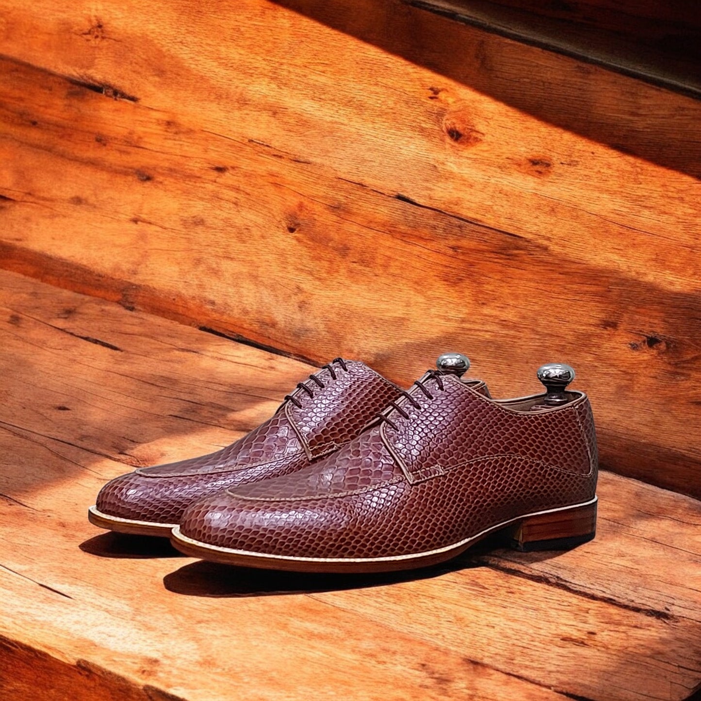 New Men's Handmade Formal Shoes Brown Leather , Lace Up Stylish Dress & Casual Wear Shoes