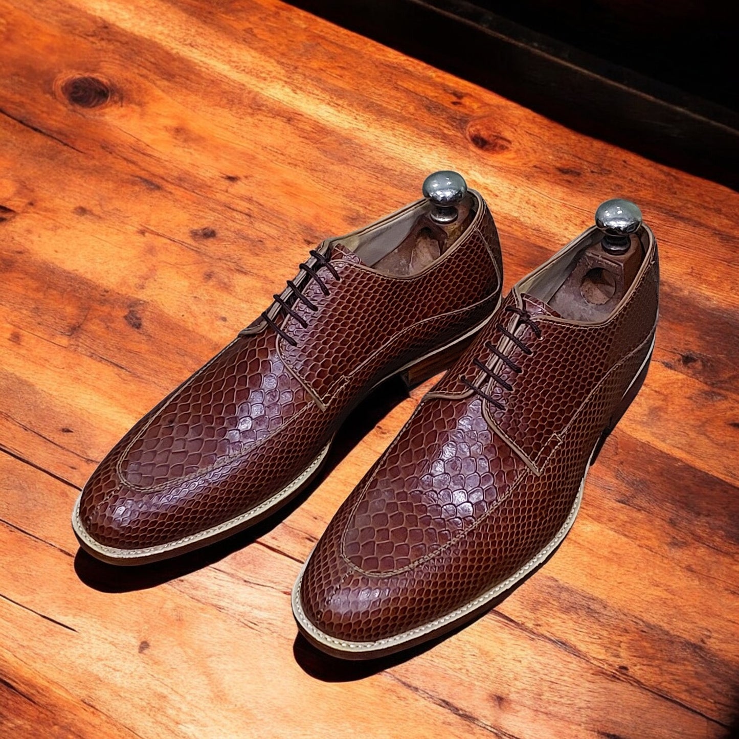 New Men's Handmade Formal Shoes Brown Leather , Lace Up Stylish Dress & Casual Wear Shoes