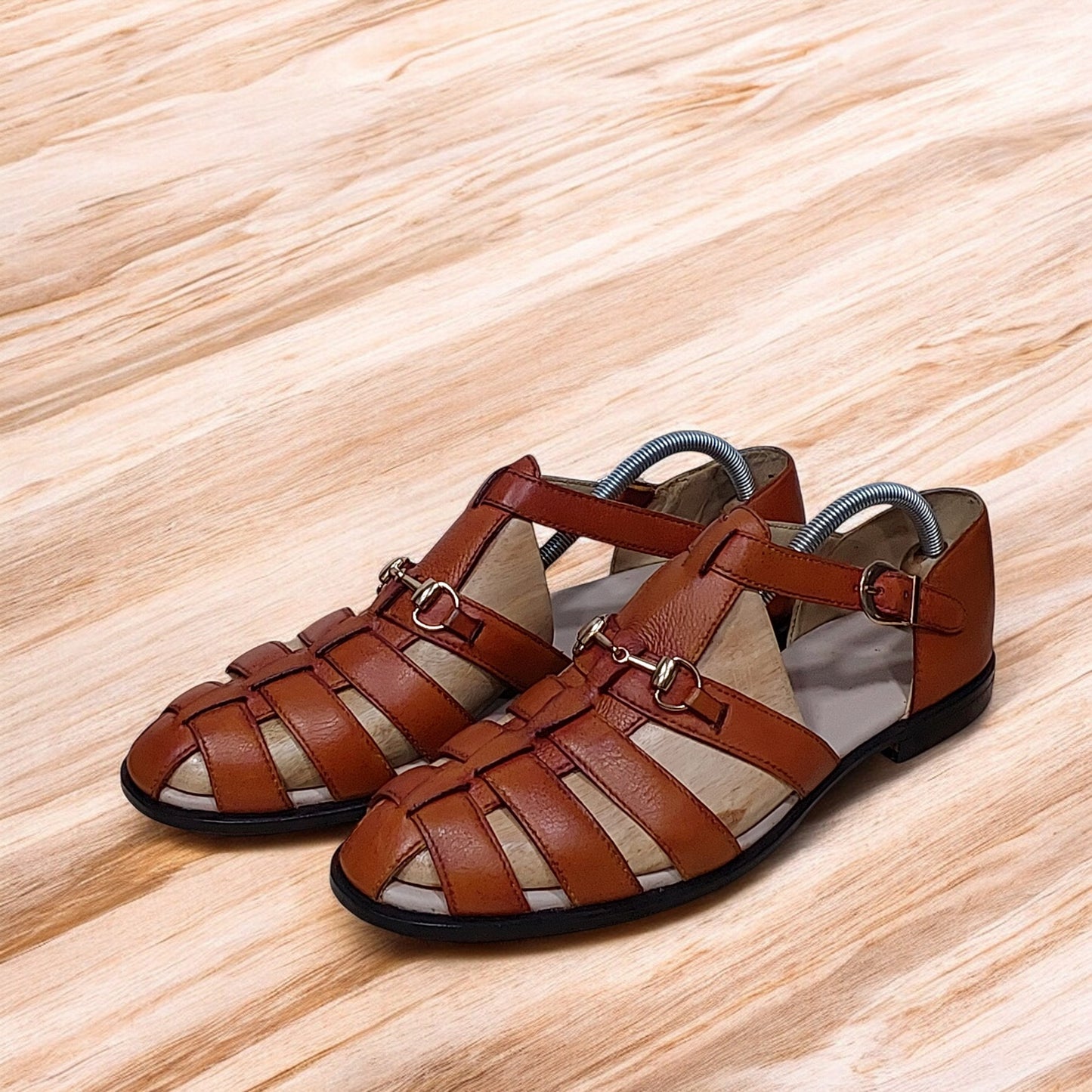 Trendy Summer Sandals - Handmade Tan Leather Sandals: Stylish Summer Shoes