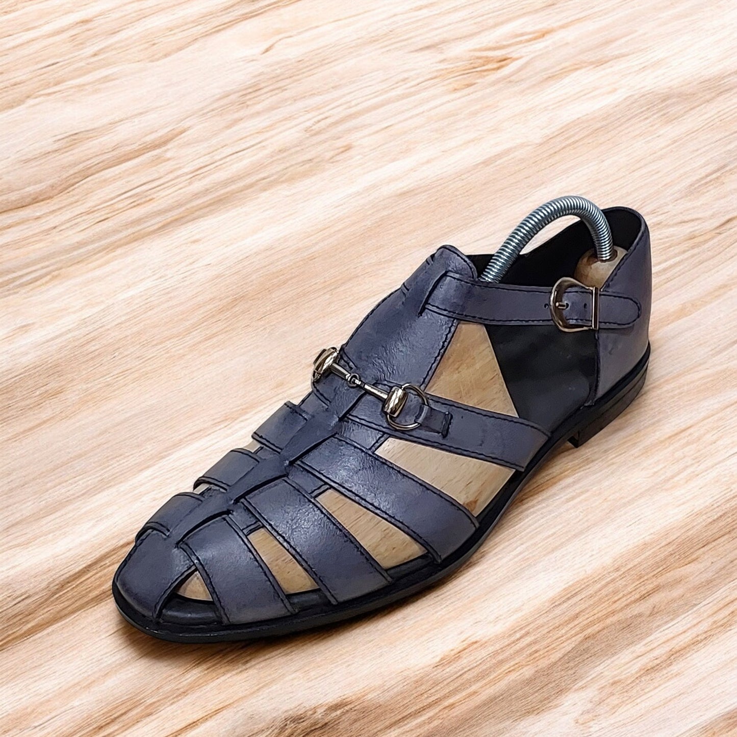 Trendy Summer Sandals - Handmade Summer Ready Dark Grey Sandals: Stylish Handmade Pair